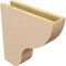 Ekena Millwork 4"W x 16"D x 16"H Thin Greensboro Rough Cedar Woodgrain TimberThane Corbel, Primed Tan CORUR04X16X16GRNRCPR - alternate 2